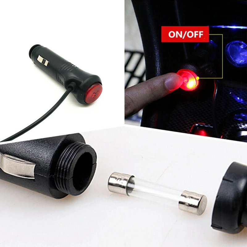 12LED Car Cigarettelighter Plug Car Footwell Atmosphere Light Lamp Decor