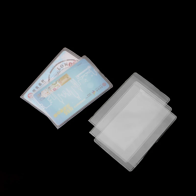 20Pcs Pravokotnik prozorno Plastično Delo Značko Kreditne kartice Sim Zaščitna torbica