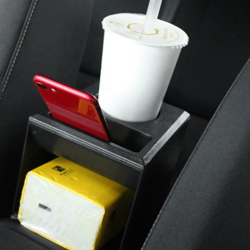 Avto Armrest Box Škatla za Shranjevanje zadnjem Sedežu Armrest Vode Držalo za Polo Plus 2018-2020