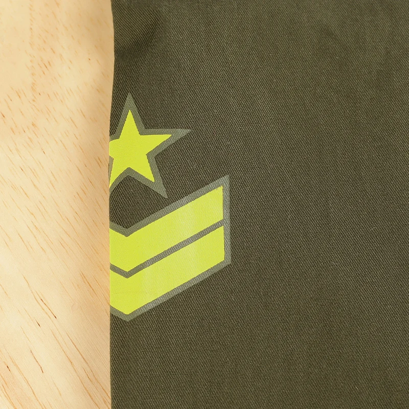 FGHGF blagovne Znamke vojske zeleno bluzo ženske črno bluzo ženske Bombažne majice z Dolgimi Rokavi Zavoj navzdol Ovratnik Dame Vrh Camisa 1711