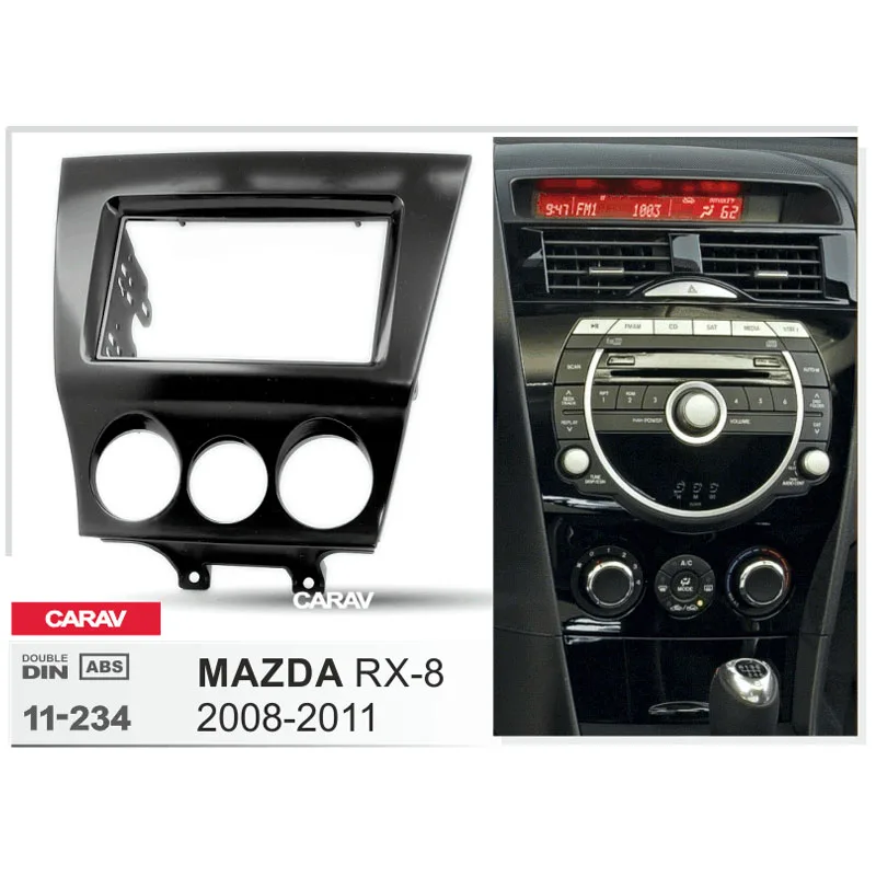 CARAV 11-234 Vrh Kakovosti Radio Fascijo za MAZDA RX-8 2008-2011 Stereo Fascijo Dash CD Trim Installation Kit