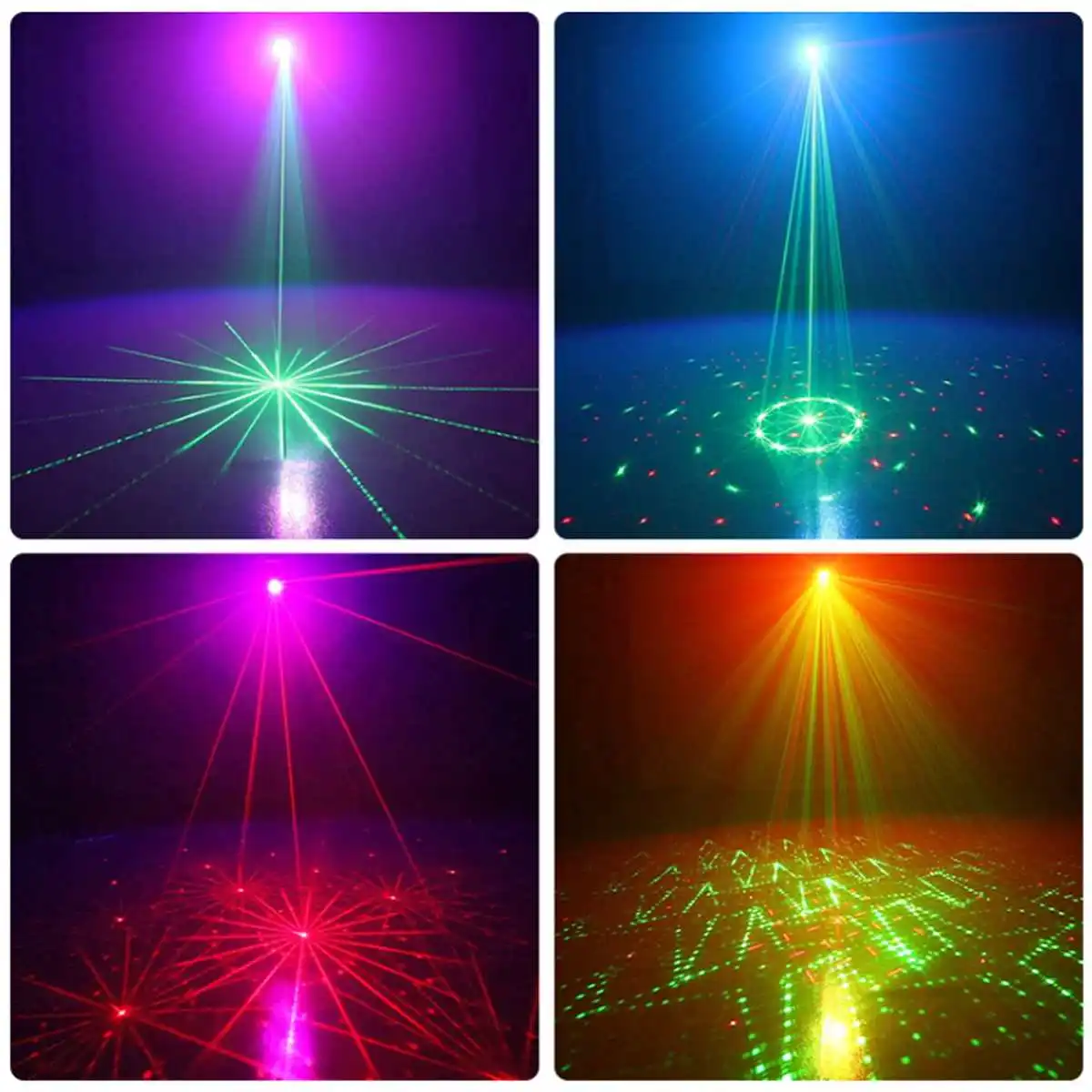6W RGB Stopnji Svetlobe Stranka Lasersko Svetlobo LED Laser Projektor Pisane DJ Glasba Božič Festival Disco luči Za Osvetlitev zabavo za noč Čarovnic