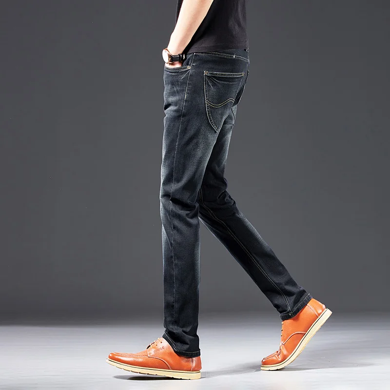 2020 jeseni in pozimi novih Moških vitek jeans za Moške, visoke kakovosti plus velikost retro jeans hlače