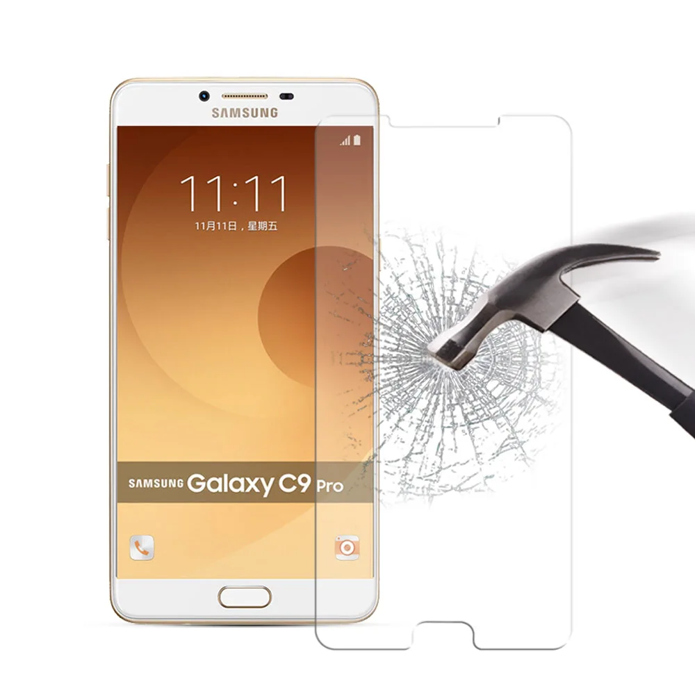 Kaljeno Steklo Za Samsung Galaxy C9 Pro Telefon Zaščitnik Zaslon Zaščitna Folija Za Samsung C9 Pro Telefon Stekla Film Pokrov