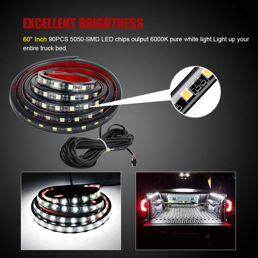 2 LED luči z tovornjak lightbar v kabini lightbar nepremočljiva zaščite tovornjak tovora ladje SUV tovornjak postelji razsvetljavo
