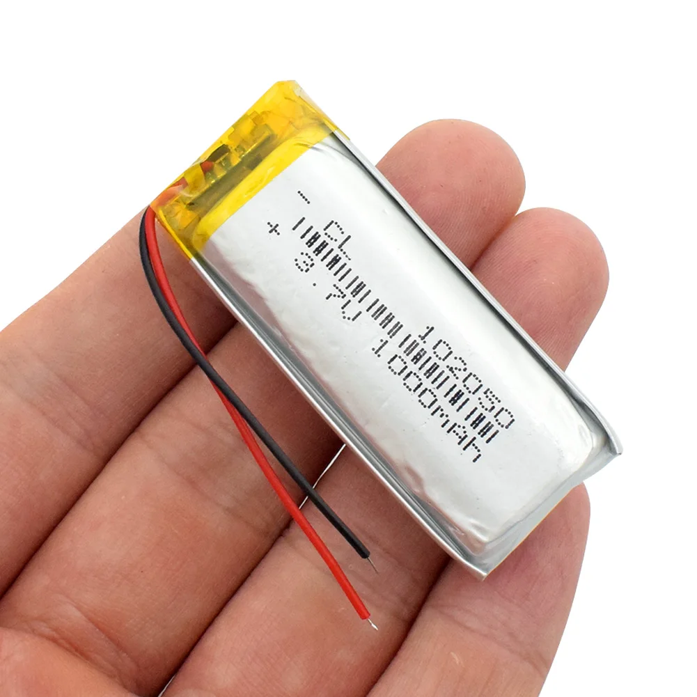 3,7 V 102050 1000mah li-ion Polymer Baterija Za MP3, MP4 MP5 GPS gospodinjski Krvni Tlak Monitor Li-Po Baterije Zamenjava