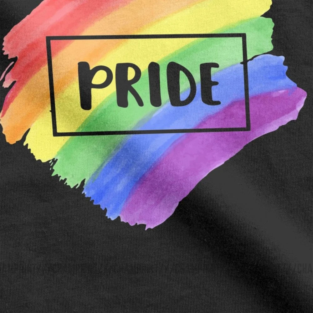 Moški LGBT T-Shirt, Biseksualci Mavrica Queer Gej Ponos, Letnik Posadke Vratu Kratek Rokav Obleke Čistega Bombaža Tees Plus Velikost Majice
