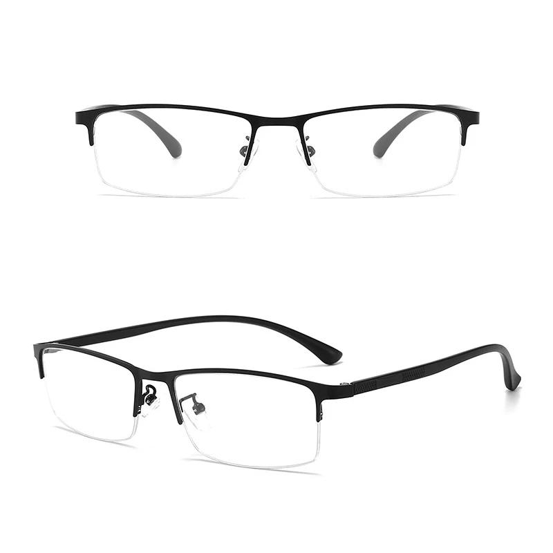 Optični Urad Očala z Izmenljivimi Objektivi Retro Brez Recepta Kovinski Pol Platišča Classic Kratkovidnost Moški Ženske Moški Očala