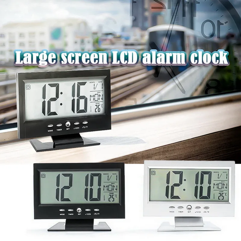 Nova LED Digitalna Ura Dremež Koledar Termometer Vreme Barvni Zaslon