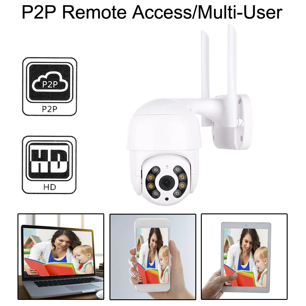 2MP Prostem Wifi Kamera 1080P Nepremočljiva dvosmerni Audio Brezžične Omrežne Kamere Gospodinjski Nadzora Varnostne Kamere