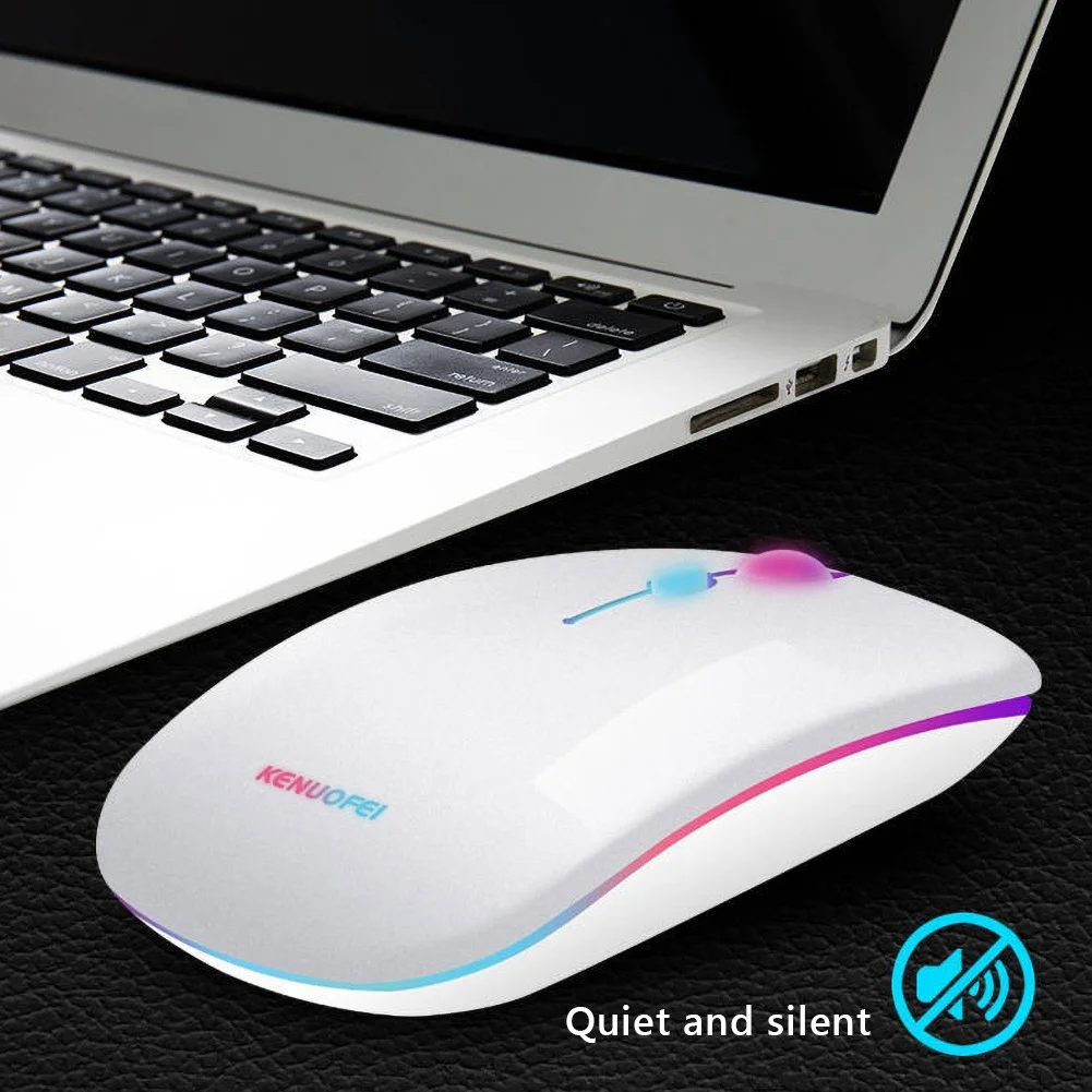 K1 2.4 G Brezžični USB, Ergonomska LED Osvetlitev Izključi Gaming Miška za MacBook RAČUNALNIK