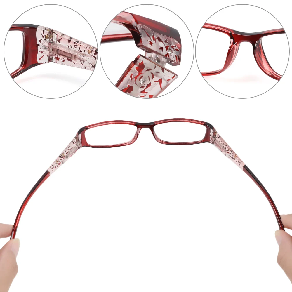 Moda Obravnavi Očala Moški Ženske Spomladanski Tečaj Cvet Tiskanja Smolo Obravnavi Očala Očala Očala Unisex Presbyopic +1.0~+4.0