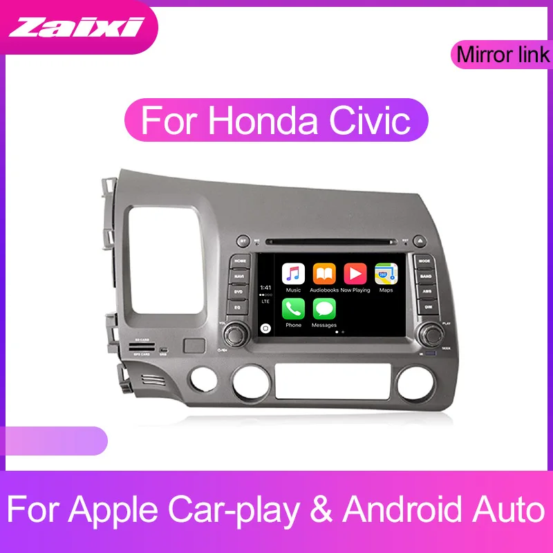 ZaiXi Android Avto Multimedijski predvajalnik, 2 Din WIFI, GPS Navigacija Autoradio Za Honda Civic 2006~2011 GPS, FM Radio Zemljevidi BT