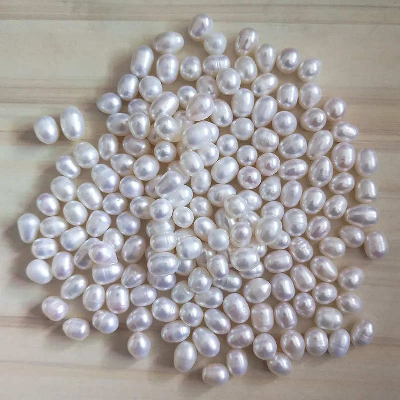 Pravi naravnih sladkovodnih biserov velikosti 6 mm-8 mm za pearl kletko biserno ogrlico, Zapestnico, uhane kletko