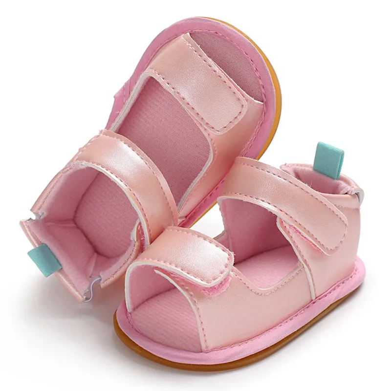 Prvi Pohodniki Princesa Baby Dekleta Čevlji PU Usnje Otroci Obutev Mehke Gume, ki je Edini Antislip Prewalker