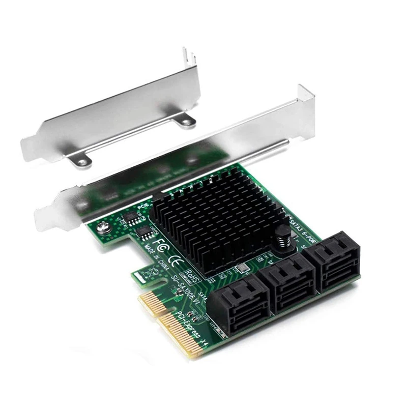 PCIe SATA Kartica 6 Vrata 6Gbps PCI-E Širitev Sim Adapter za IPFS Rudarstvo in Dodal, SATA 3.0 Naprav
