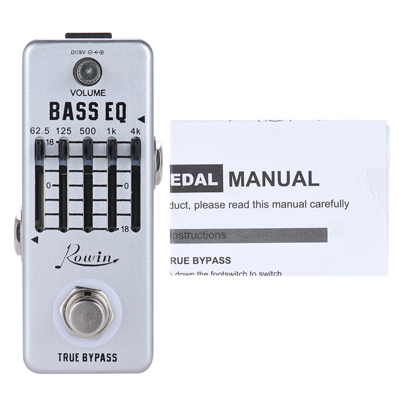 Lef-317B Bass Eq Izenačevalnik Kitara Učinek Pedal 5-Band Pedal Aluminij Zlitine Telo True Bypass