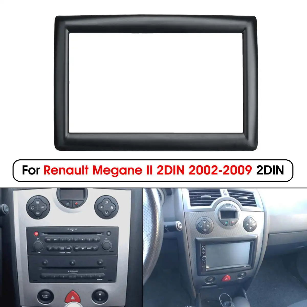 Za Renault Megane 2 II 2002 2003 2004 2005 2006 2007-2009 2 Din avtoradio Dash CD Fascijo Trim Namestitev Ploščo Plošča Okvir