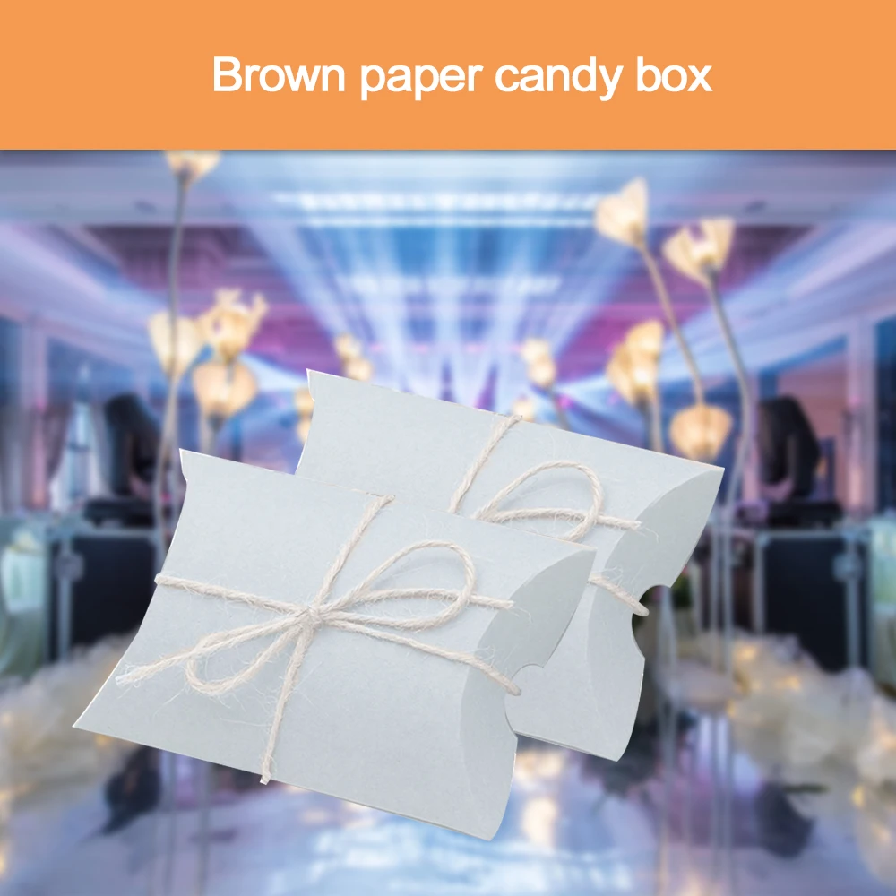 50pcs Prazno Kraft Papir za Vreče Bela Črna Candy Bag Poroko Uslug Darilo Polje Paket Rojstni Dekoracijo Vrečke