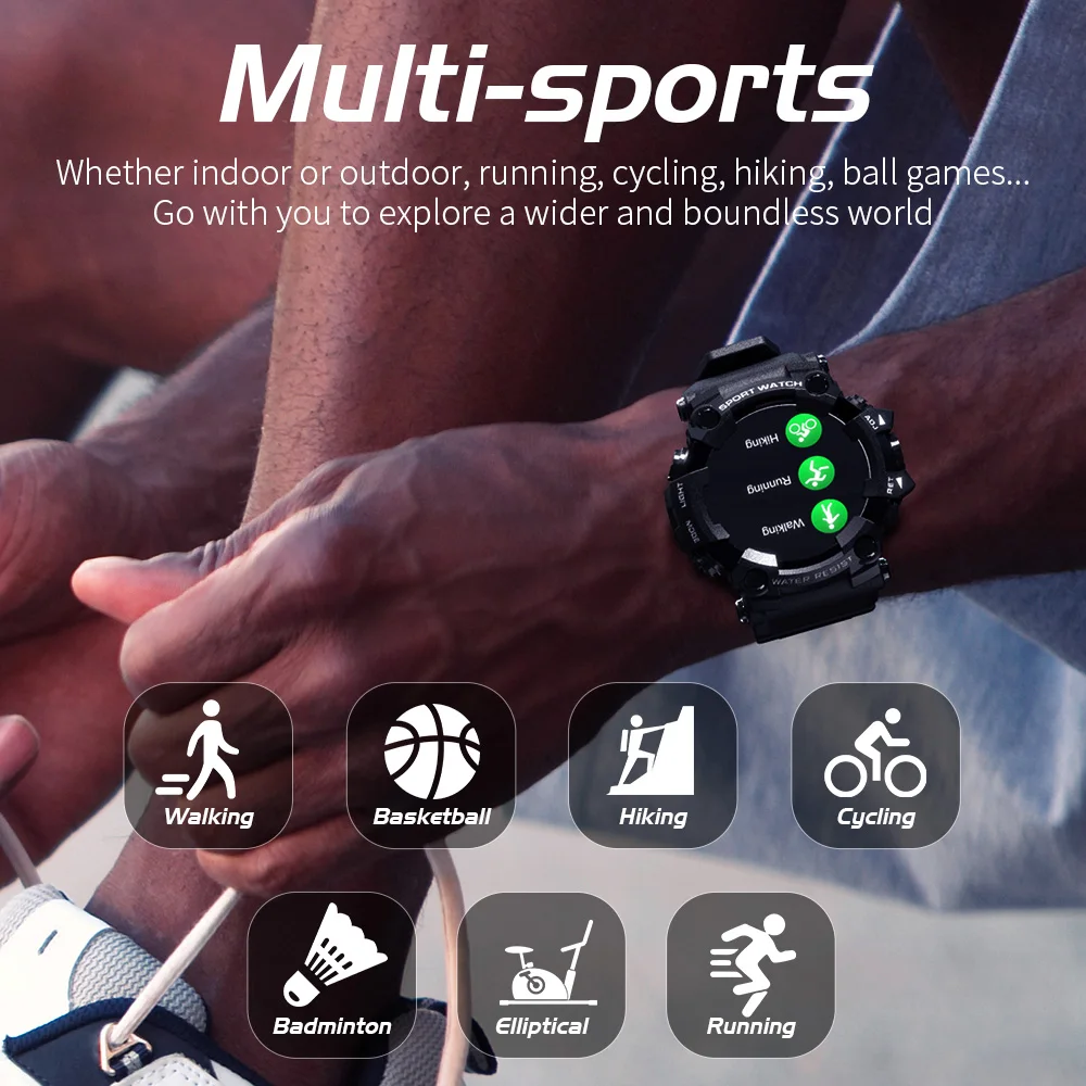 2021 Novega Človeka, Pametno Gledati Fitnes Tracker Multi Sport Mode Monitor Srčnega utripa, Smartwatch za Android iOS iphone Xiaomi Huawei