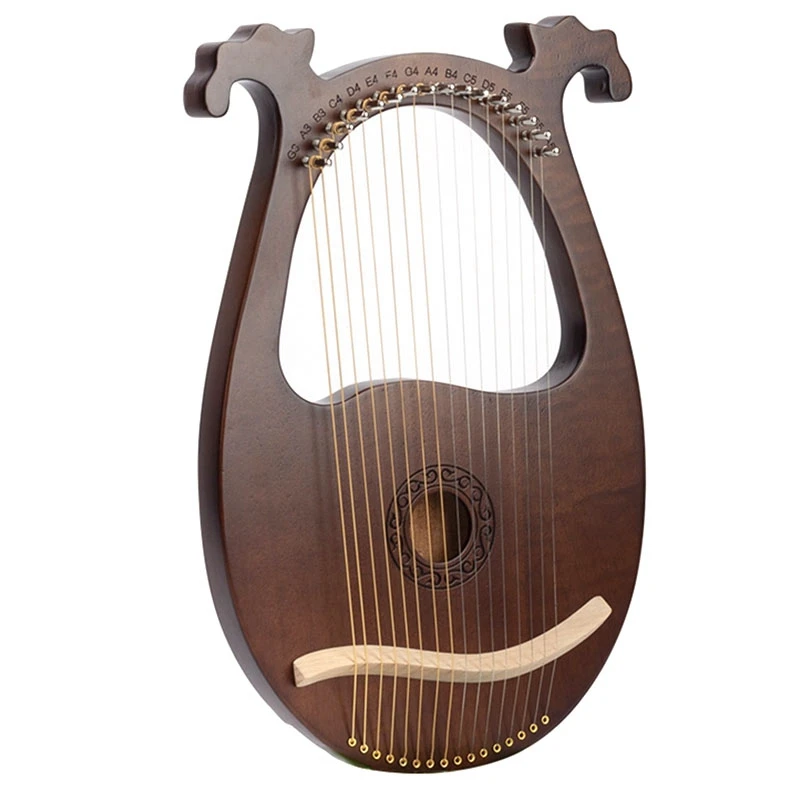 Liro Harfo, 16 String Mahagoni Telo Niz Instrument Telo Instrument, s Tuning Ključa in Rezervne Strune