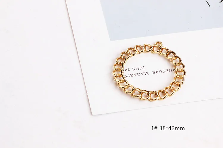 Ritoule DIY zlitine nakit dodatki Koreja star prstan krog uhani, uhani enostavno prekrivanje materiala Obesek
