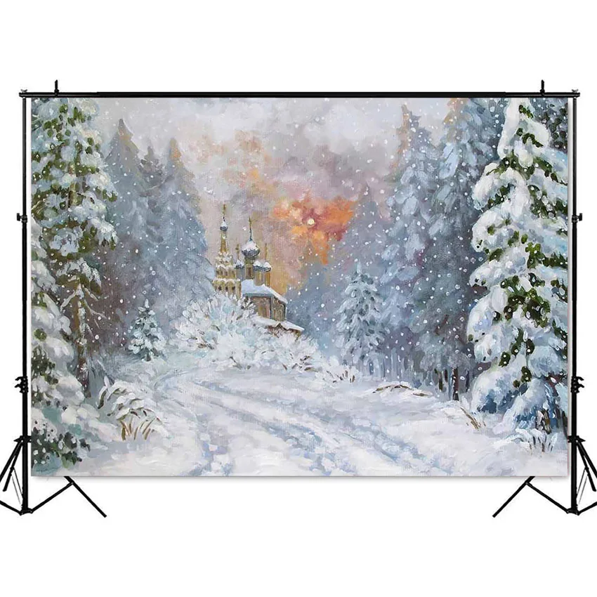 Pozimi snežinka Božič fotografija ozadje grad oljna slika, fotografija ozadje studio, Borov Gozd Otroci Photobooth Video