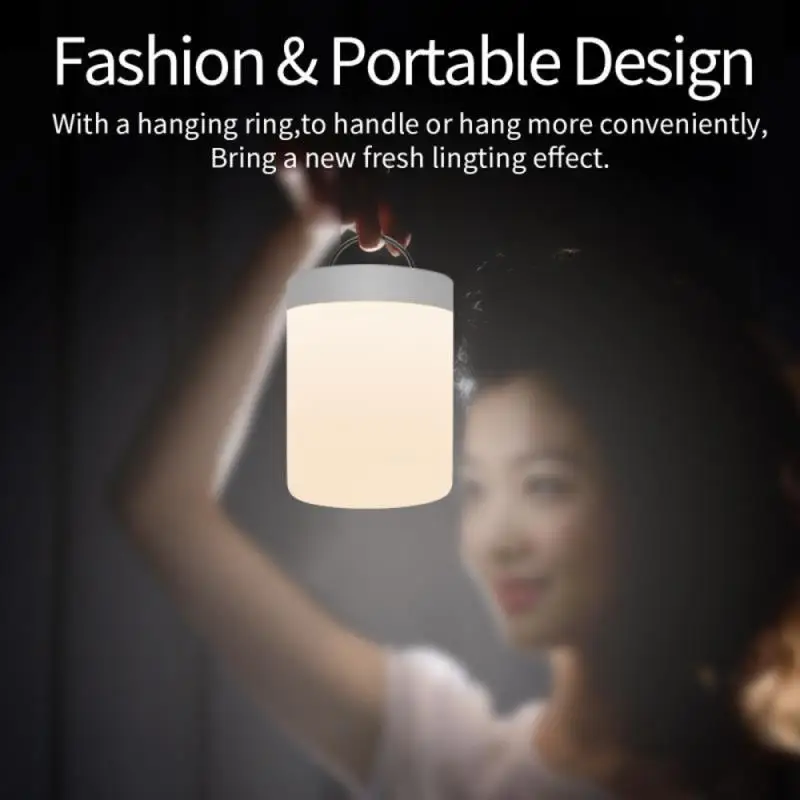 Polnilna Smart LED Touch Kontrole Noč Svetlobe Indukcijske Dimmer Inteligentni Postelji Prenosne Svetilke Zatemniti Pisane Luči LED