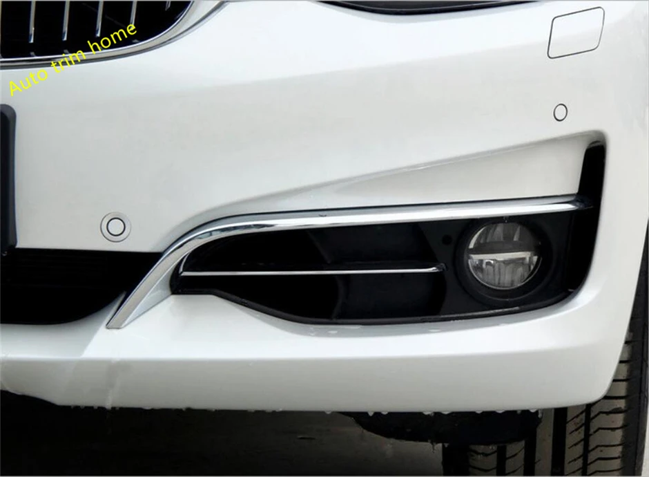 Lapetus ABS Chrome Prednji meglenki Svetilke Obrvi Proge Kritje Trim Fit Za BMW Serije 3 GT Gran Turismo F34 2013 - 2018