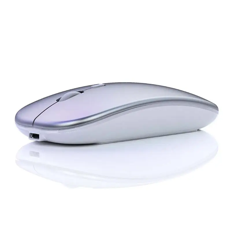 Tiho 2.4 G Wireless Mouse Lahki Prenosni Pisane Luči Prenosni računalnik Izklopite Miši PXPA