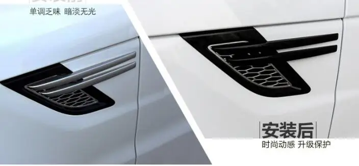 ABS Avto Strani za dovod Zraka Vent Rešetka Žara Fender Krilo-2017 za Land Rover Range Rover Sport Avto Styling