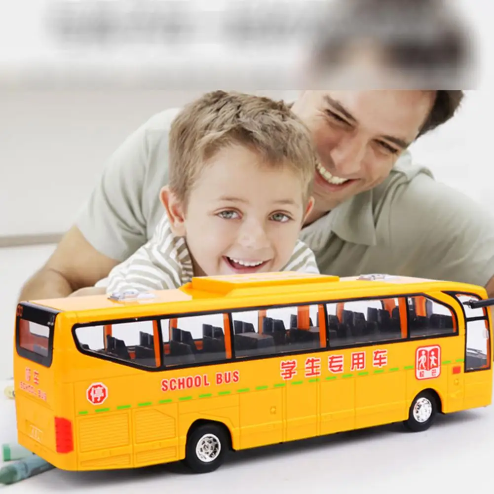 RCtown Otrok Simulacije Šolski Avtobus Model Vrtec Velik Avtobus s Luči, Glasbe Inercialni Avto, avtobus, avto igrače za Otroke darilo