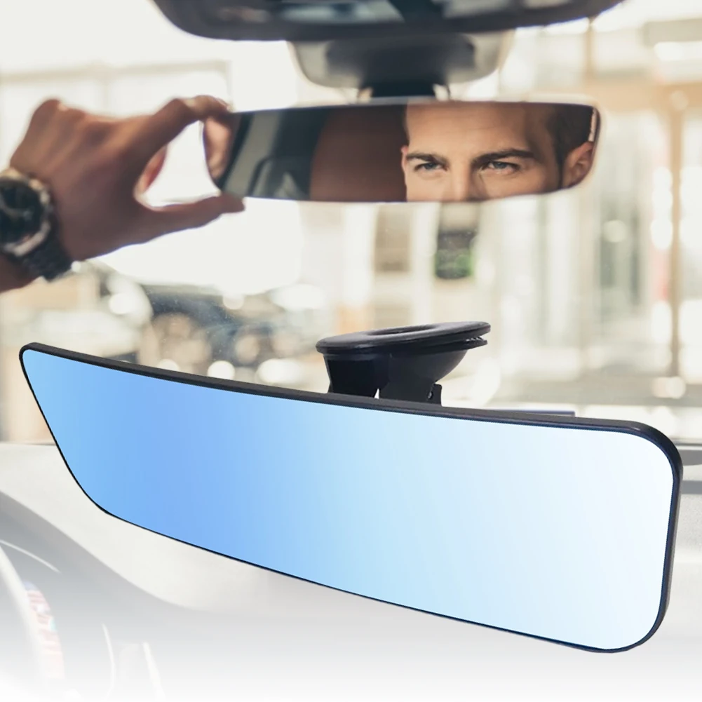 Safty Anti-glare Vzvratno Ogledalo, Univerzalni Avto, Tovornjak Notranje zadeve RearView Mirror ANTI GLARE Sesalno Pokal Modre Jasno Ogledalo