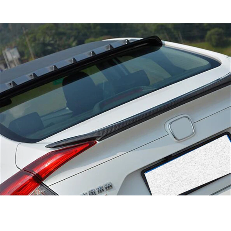 CEYUSOT ZA Honda Civic Shark Slog Pravi Ogljikovih Vlaken Strešni Spojler Krilo 2016-20 Avto Zadnje Okno Repne Plavuti Civic Sedan Accessorie