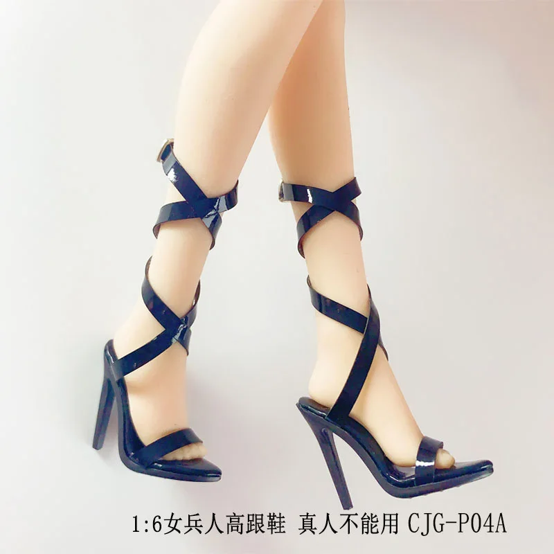 1/6 obsega ženska Slika opremo pete, čevlji model ženske sandale visokih petah CJG-P04 za 12 cm Akcijska Figura telo