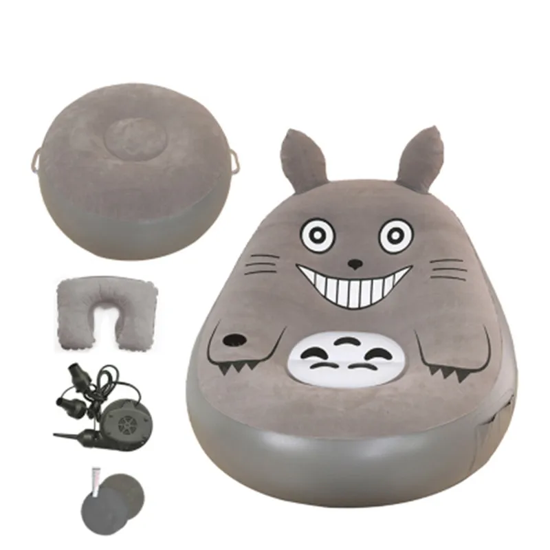 Zložljivi Bean Bag Stol Z Footstool Totoro Posteljo Risanka Blazine, Napihljive Kavč V Dnevni Sobi Pohištvo Moveis Brezplačna Dostava