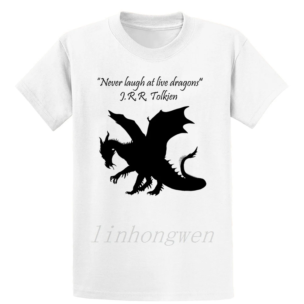 Nikoli se ne Smej Živijo Zmaji Jrr Tolkien T Shirt Osnovne Pomlad Jesen Noro Tee Shirt Ulične Euro Velikost S-5xl Oblikovalec Formalno
