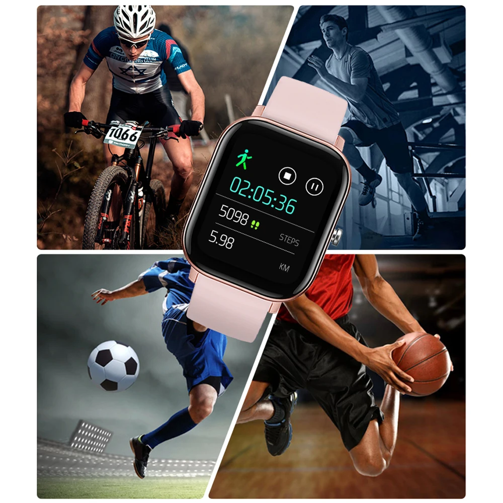 Pametno Gledati Moške Poln na Dotik 1,4-palčni Fitnes Tracker Krvni Tlak Pametna Ura Ženske Smartwatch Za IPhone Huawei Xiaomi Oppo