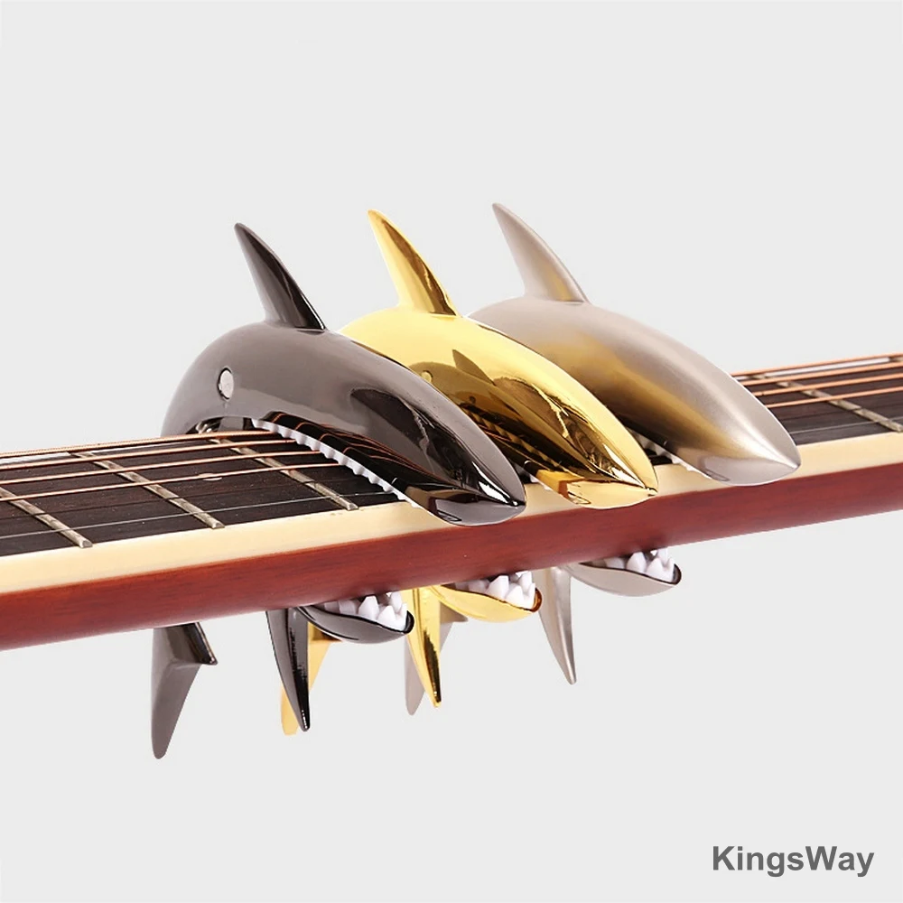 Cinkove Zlitine Kitara Capo Shark Capo za Akustične in Električne Kitare