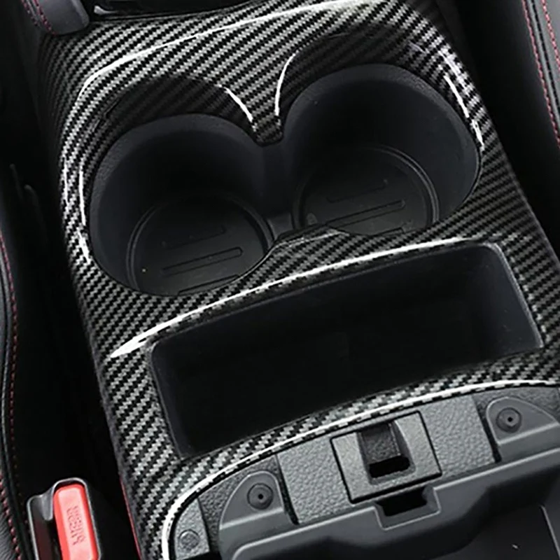 ABS Ogljikovih Vlaken Prednji Sedež Centra za Nadzor Steklenico Vode Držalo Pokrova Trim za Nissan Qashqai J11 - 2020