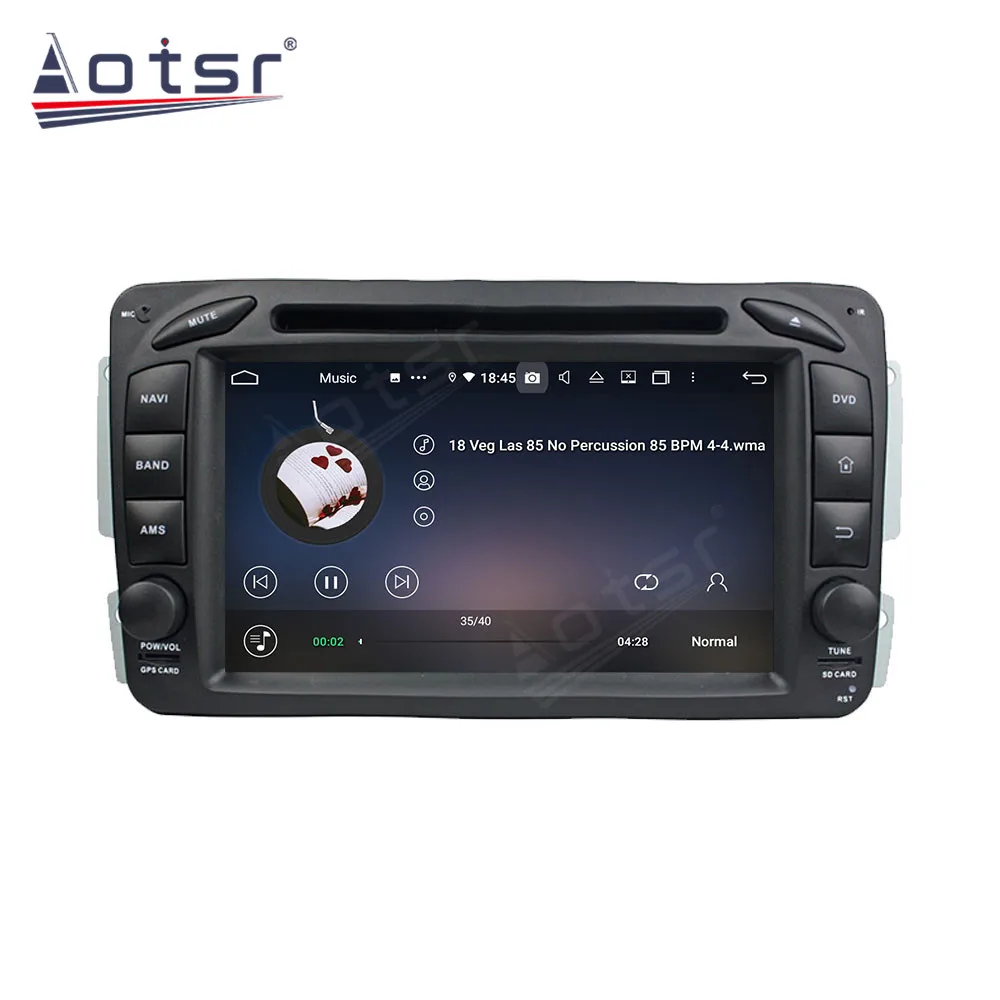 Avto Android DVD Predvajalnik Za Benz C-razred W203 2000 - 2004 Večpredstavnostna Radio Stereo PX6 Avto GPS Navigacija 4G LTE WIFI, BT Vodja Enote