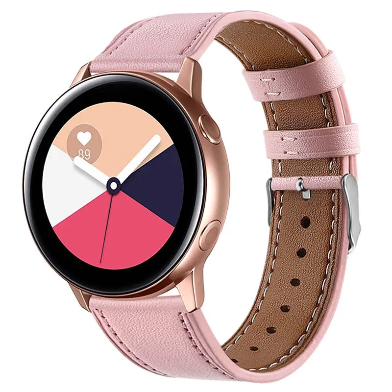 22/20mm smart jermenčki usnjeni trak za Samsung Galaxy Watch Aktivno Manšeta za moške, ženske Univerzalni