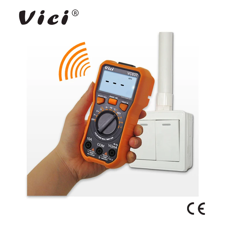 Vici VC837 Digitalni Multimeter DMM True RMS 3 5/6 Auto Obseg Kapacitivnost Odpornost NKV Frekvenca Ciklus Podatkov Hold Funkcija