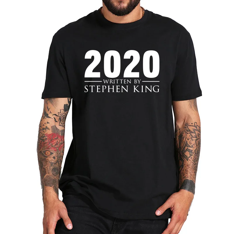 Nov Prihod 2020 Napisal Stephen King T Shirt Bombaža, Kratek Rokav Tee Moški Vrhovi Tshirt Poletne Majice Homme