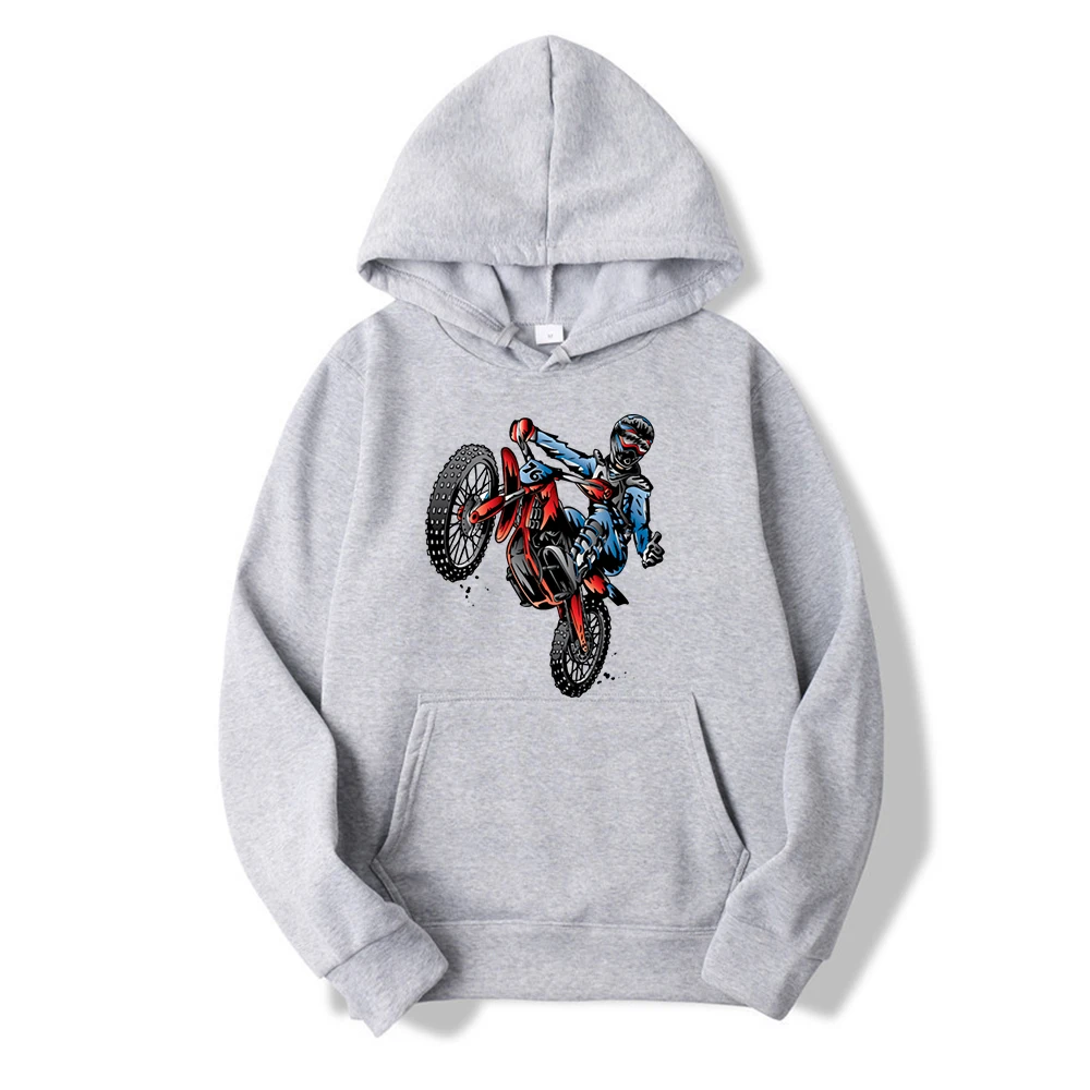 Motokros Dirt Bike Stunt Rider 5050 Unisex Sweatshirts Mens Priložnostne Hoodies Vrhovi Jesensko Zimski Pulover Letnik
