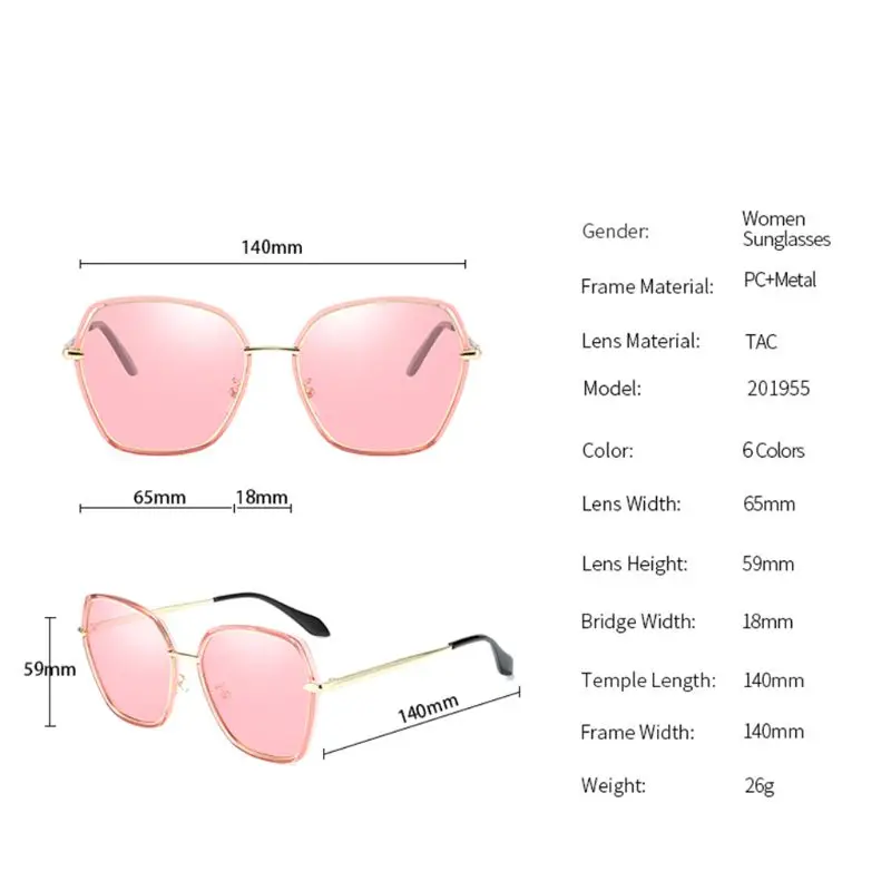 Ženske Prevelik Polarizirana sončna Očala Nove Ženske UV Zaščite, sončna Očala