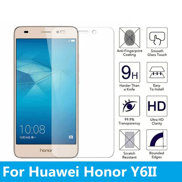 Premium Kaljeno Steklo Za Huawei Y6 2019 / Y6 pro / Y6 II / Y6ii Screen Protector 9H 2.5 D Kaljeno Zaščitno folijo