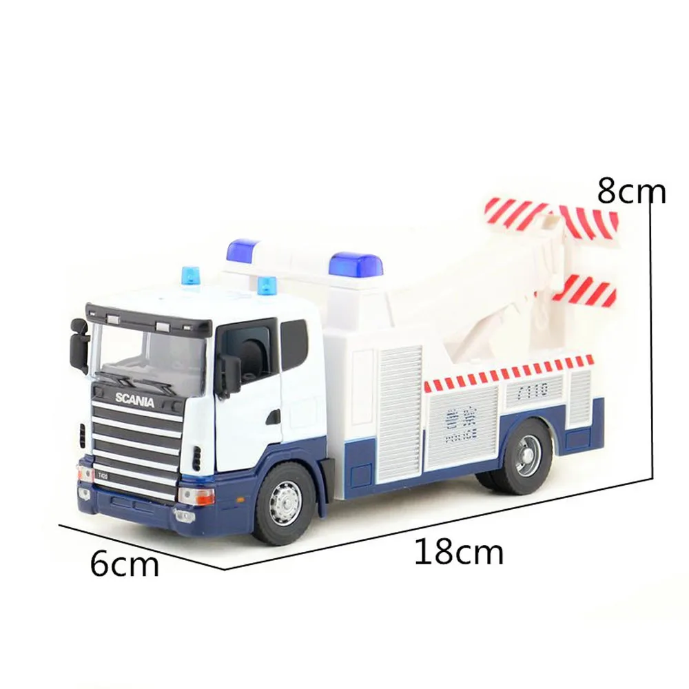 Tlačno litje 1:43 Scania gradnje tovornjak mešalnik tovornjak priklopnika v cestnem kovinski model collection zaslon darilo igrača