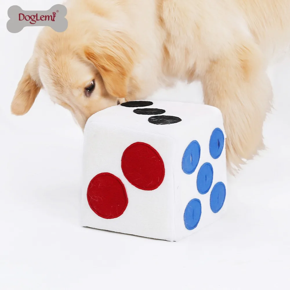 Doglemi Snuffing Igrača Za Psa Kocke Design Prigrizek Hrane Usposabljanje Pliš Igrače Za Hišne Živali