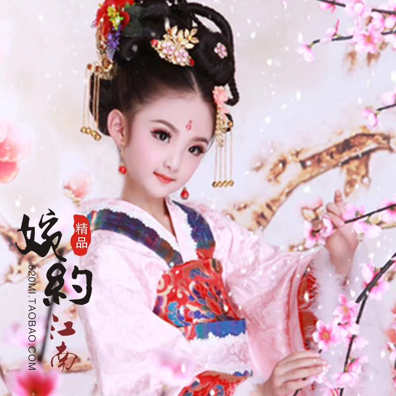 Xue Mei Hua Sneg Plum Blossom Otroci Odrasli 2 Velikosti Pozimi Kostum Otroški Kostum Fotografija Album Oblačila, Deklica